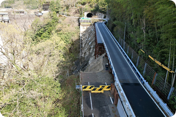 道路災害復旧状況 写真1