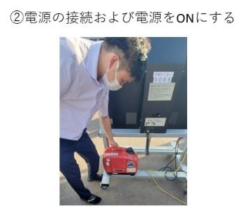 ②電源の接続および電源をONにする.JPG