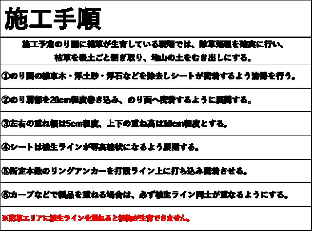 イジゲンシート工法の基本的な施工手順