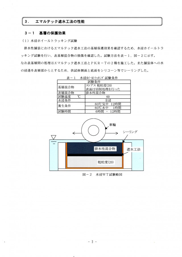 エマルテック遮水工法の性能1