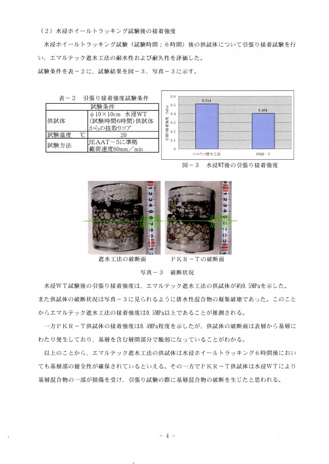 エマルテック遮水工法の性能3